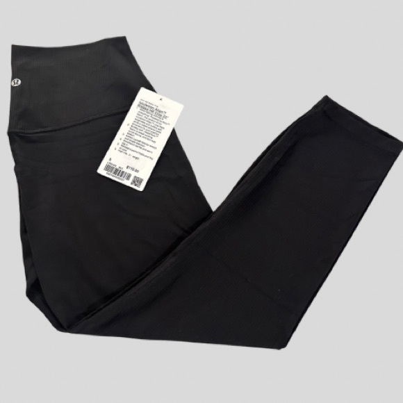 lululemon athletica Pants - NWT lululemon Align™ High-Rise Ribbed Crop 23" Black 8